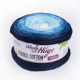 Woolly Hugs BOBBEL COTTON 03 - blau/weiß
