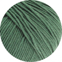 Lana Grossa Cool Wool Uni/Mélange 2021 - dunkles Graugrün