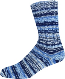 ONline Supersocke Sort. 338 Living Color mit Aloe Vera und Jojobaöl 100g 2842 - blau