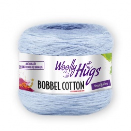 Woolly Hugs BOBBEL COTTON 29 - weiß/bleu/blau
