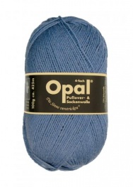 OPAL 4-fach 100g Uni + Neon 5195 - jeansblau
