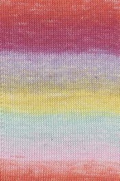 Lang Yarns Baby Cotton Color 786.0213 - gelb/violett/türkis