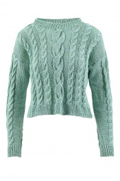 Sweater Crazy Cables aus WOOLADDICTS Sunshine 