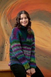 Kurzer Pullover Anna aus Cloud Tweed 