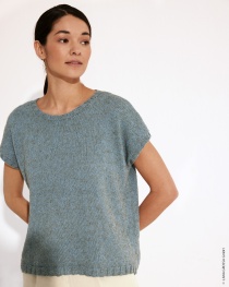 Ärmelloses Shirt aus Diversa 16 - Graublau | 40/42 (300g)