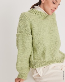 Top Down Pullover aus Lala Berlin Flamy 