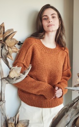 Pullover mit vorverlegter Schulternaht aus Cool Merino Big (Color) 