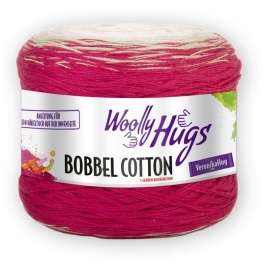 Woolly Hugs BOBBEL COTTON 48 - rot/beige/rosa