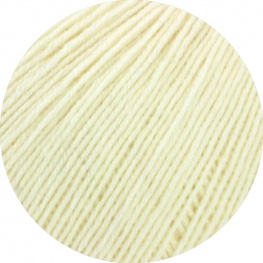 Lana Grossa Cool Wool 4 Socks 7710 - Rohweiß