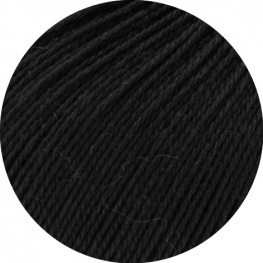 Lana Grossa Cool Wool Lace 24 - Schwarz