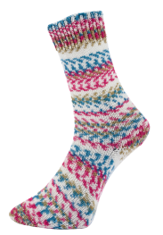 Pro Lana Fjord Socks Multicolor 4-fach 482 - petrol/pink