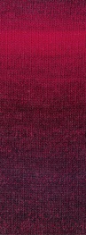 Lana Grossa Gomitolo Versione 424 - Dunkles Rotviolett/Bordeaux/Aubergine/Fuchsia