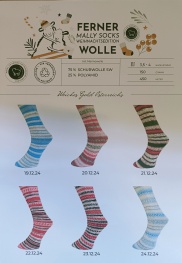 Ferner Wolle Mally Socks 6-fach Weihnachtsedition 