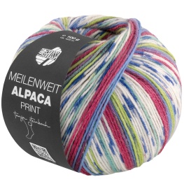 MEILENWEIT 6-fach 150g Alpaka Print 