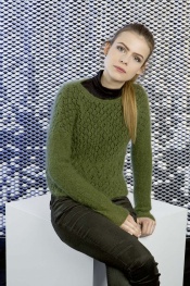 Pullover mit Ajourmuster aus Mohair Luxe 