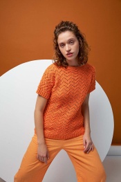 Pullover Amina aus Amira Light 1111.0059 - Orange | M-L (400g)