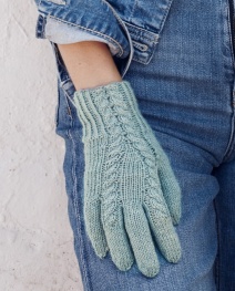 Fingerhandschuhe aus Cool Wool Mélange (GOTS) 