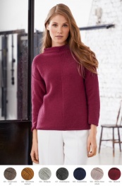 Pullover aus Cool Wool Big (Melange) 655 - Dunkelblau | 40/42 (500g)