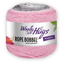 Woolly Hugs Rope Bobbel 250g 107 - grau/rosa