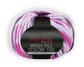 PRO LANA Wash Filz Colori 100 710 - rosa/pink