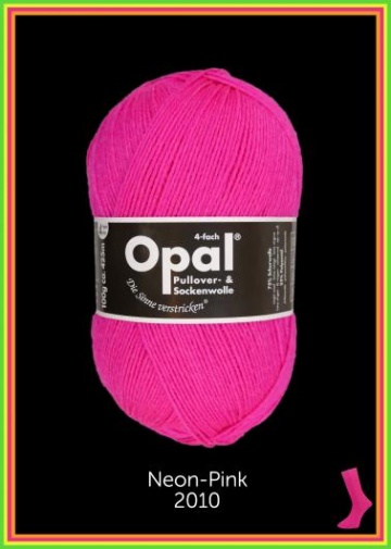OPAL 4-fach 100g Uni 2010 - Neon-Pink