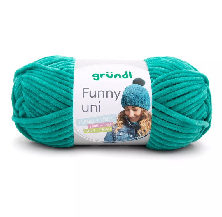 GRÜNDL Wolle ”Funny Uni” 100g grau - PAGRO